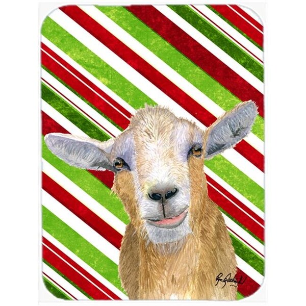 Carolines Treasures Carolines Treasures RDR3022LCB 15 X 12 In. Candy Cane Goat Christmas Glass Cutting Board Large Size - RDR3022LCB