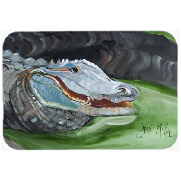 Carolines Treasures Carolines Treasures JMK1003LCB Blue Alligator Glass Cutting Board; Large - JMK1003LCB