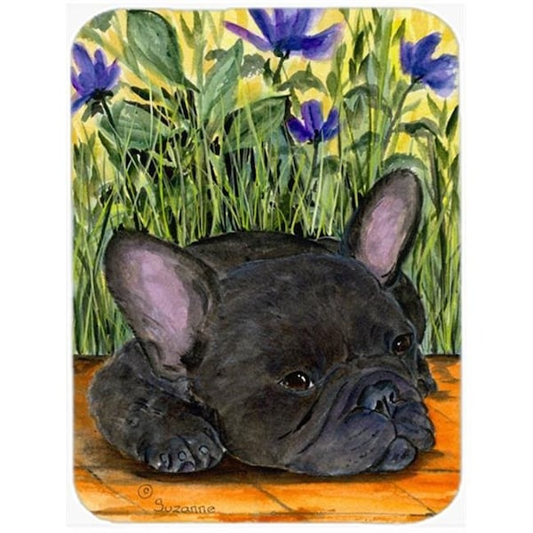 Carolines Treasures Carolines Treasures SS8674LCB 12 x 15 in. French Bulldog Glass Cutting Board; Large - SS8674LCB
