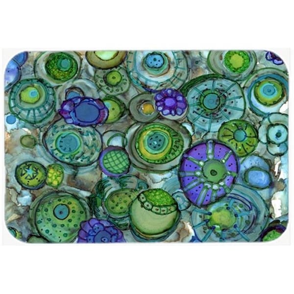 Carolines Treasures Carolines Treasures 8962LCB Abstract in Blues & Greens Glass Cutting Board; Large - 8962LCB