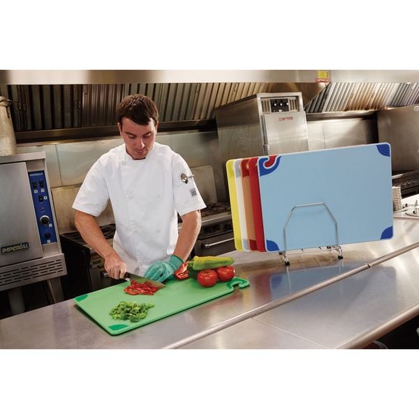 San Jamar Cutting Board, 18x24, Blue - CBG182412BL