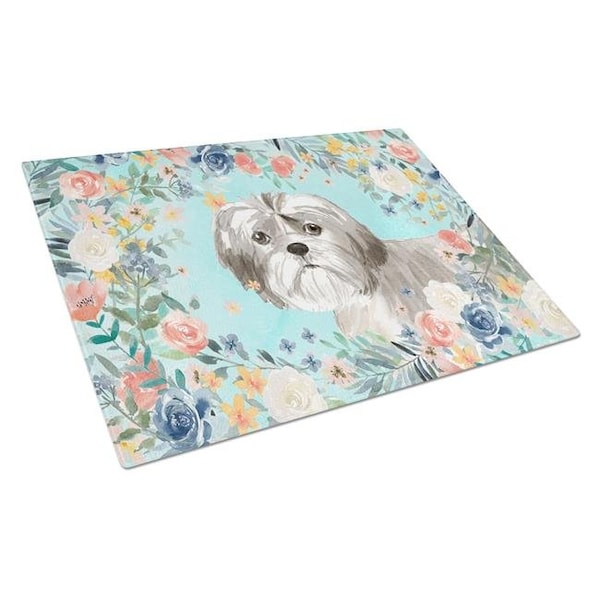 Carolines Treasures Carolines Treasures CK3409LCB Shih Tzu Puppy Glass Cutting Board - Large - CK3409LCB
