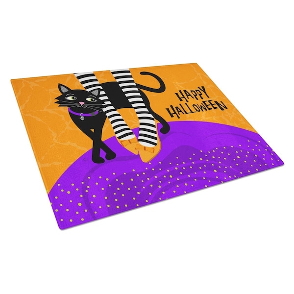 Carolines Treasures Halloween Witches Feet Glass Cutting Board Large - VHA3038LCB