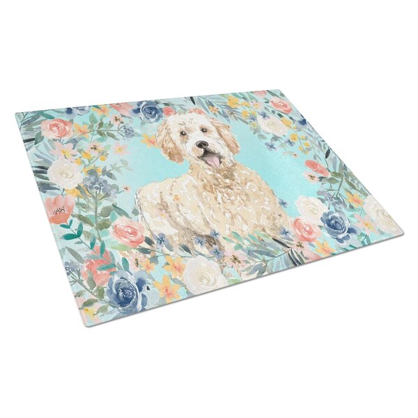 Carolines Treasures Goldendoodle Glass Cutting Board Large - CK3426LCB
