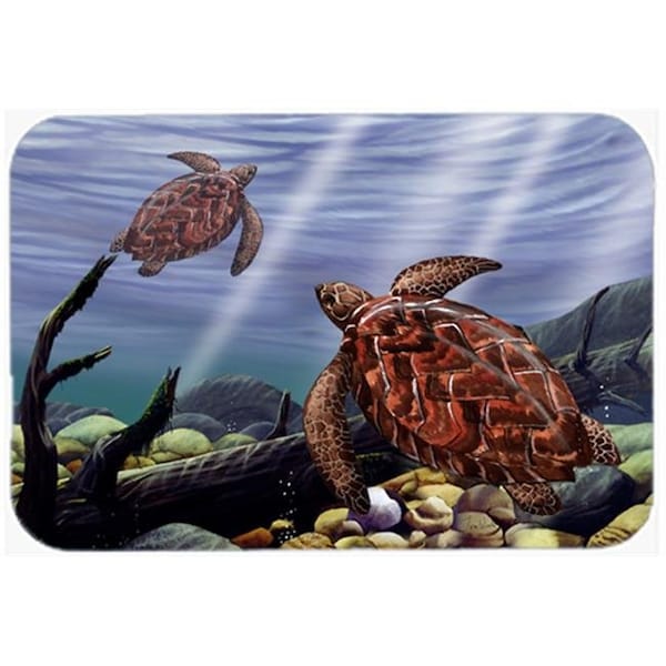 Carolines Treasures Carolines Treasures PTW2042LCB Sea Turtles Glass Cutting Board; Large - PTW2042LCB