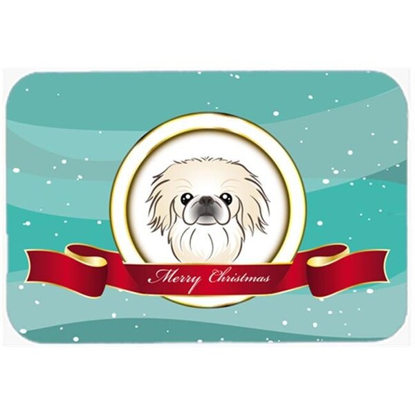 Carolines Treasures Carolines Treasures BB1531LCB Pekingese Merry Christmas Glass Cutting Board; Large - BB1531LCB