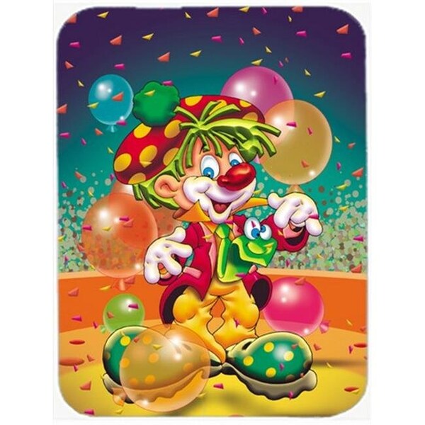 Carolines Treasures Carolines Treasures APH1662LCB Happy Birthday Clown Glass Cutting Board; Large - APH1662LCB