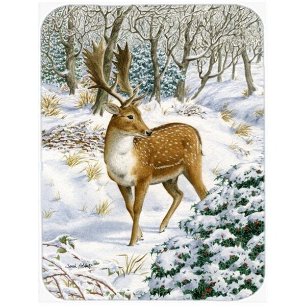 Carolines Treasures Carolines Treasures ASA2006LCB Fallow Buck Deer Glass Cutting Board; Large - ASA2006LCB