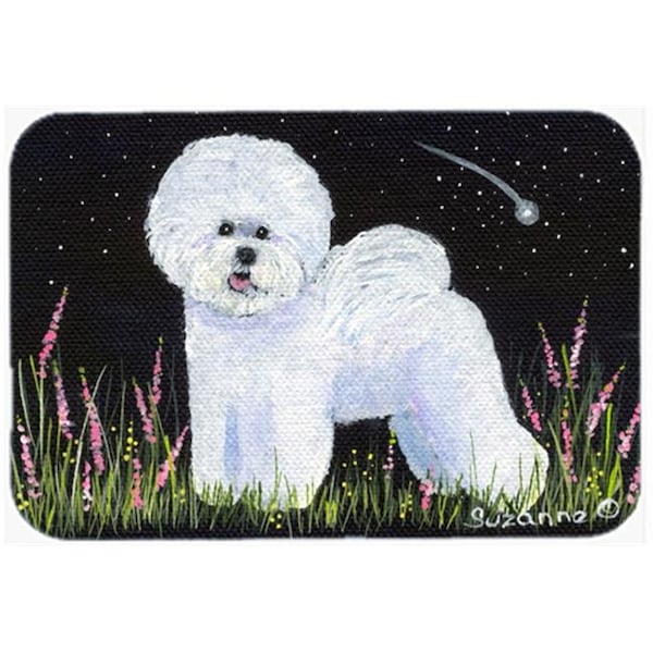 Carolines Treasures Carolines Treasures SS8143LCB Bichon Frise Glass Cutting Board - Large; 15 H x 12 L in. - SS8143LCB