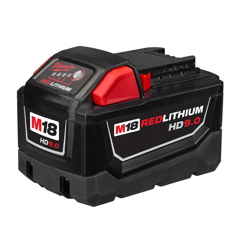 Milwaukee M18 18-Volt Lithium-Ion High Demand Battery Pack 9.0Ah and Charger Starter Kit - 48-59-1890