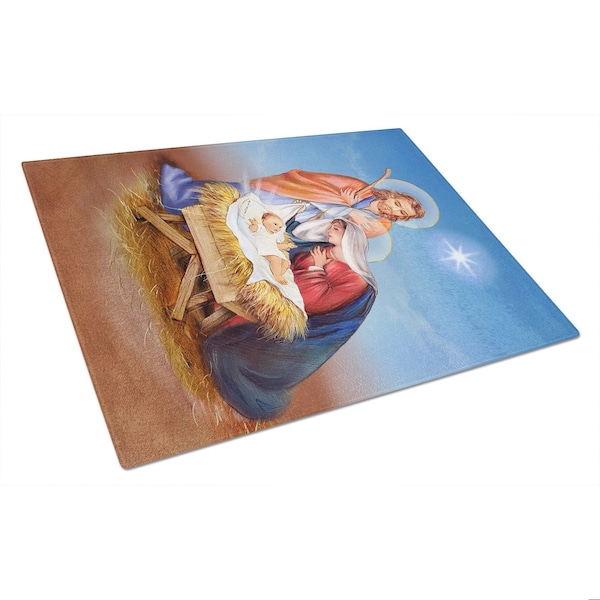 Carolines Treasures Christmas Nativity Glass Large Cutting Board - APH3905LCB