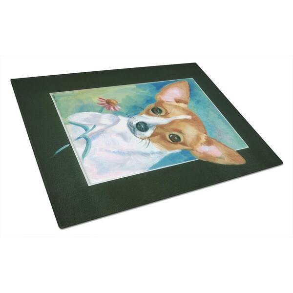 Carolines Treasures Chihuahua & Daisy Glass Cutting Board Large - 7360LCB