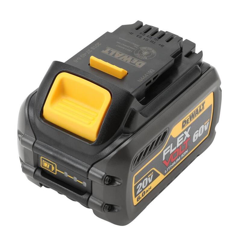 Paquete de baterías DEWALT FLEXVOLT 20V/60V MAX de iones de litio de 6.0Ah (7 piezas) - DCB606-7