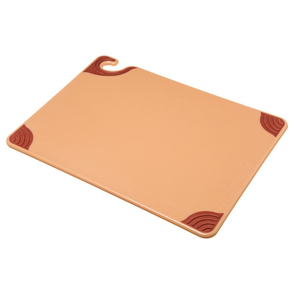 San Jamar Cutting Board w/Grips, 15 x 20 In, Brown - CBG152012BR