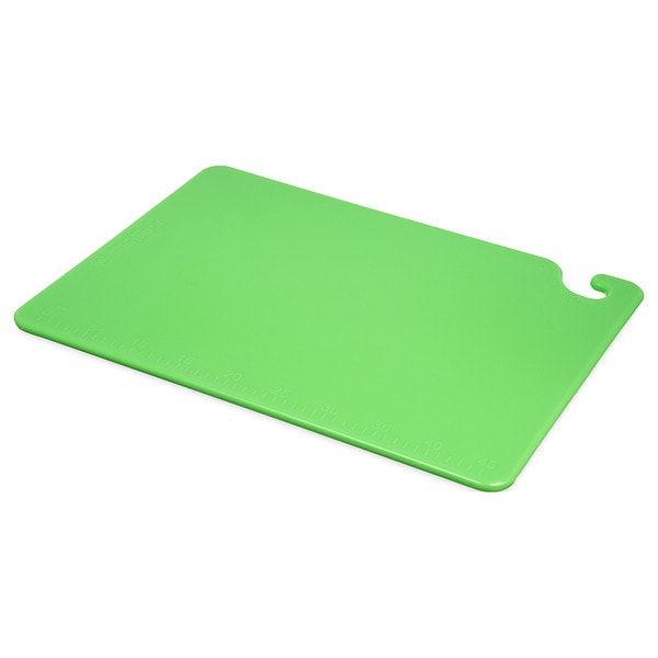 San Jamar Cutting Board, 20 x 15 x 1/2 In, Green - CB152012GN