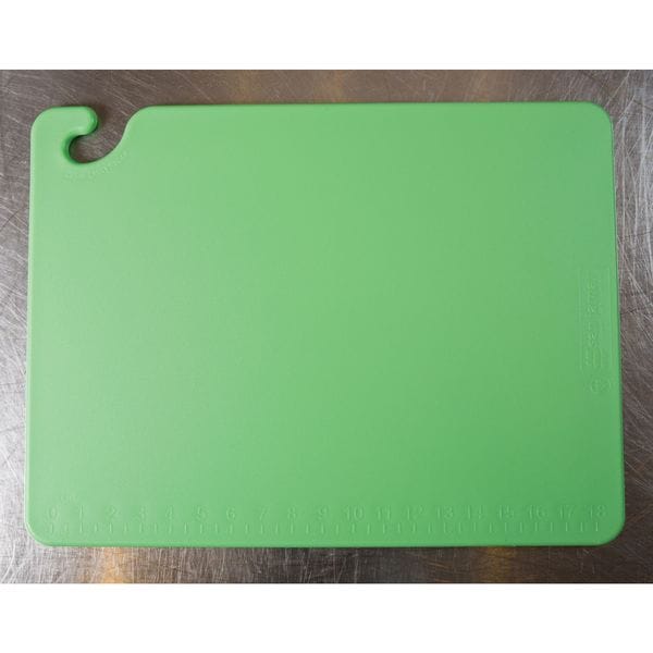 San Jamar Cutting Board, 20 x 15 x 1/2 In, Green - CB152012GN