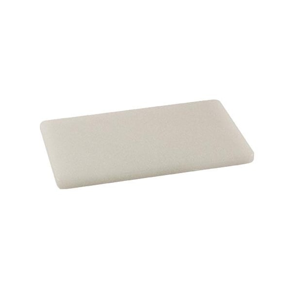 Winco 6 in x 10 in x 1/2 in White Cutting Board - CBWT-610