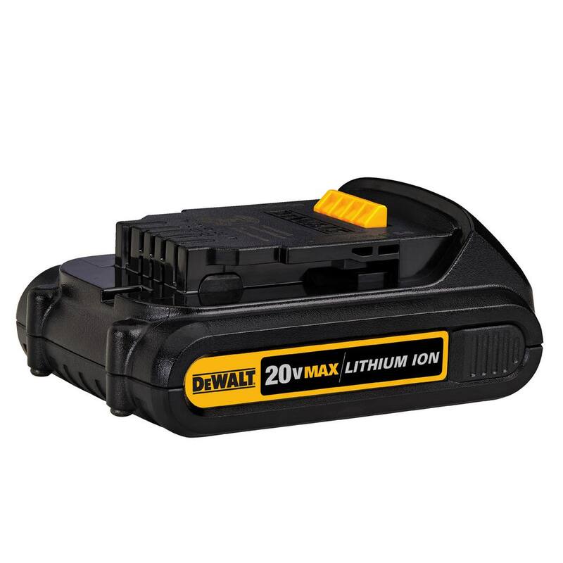 Paquete de baterías compactas DEWALT 20V MAX de iones de litio de 1.5Ah (paquete de 6) - DCB201-6