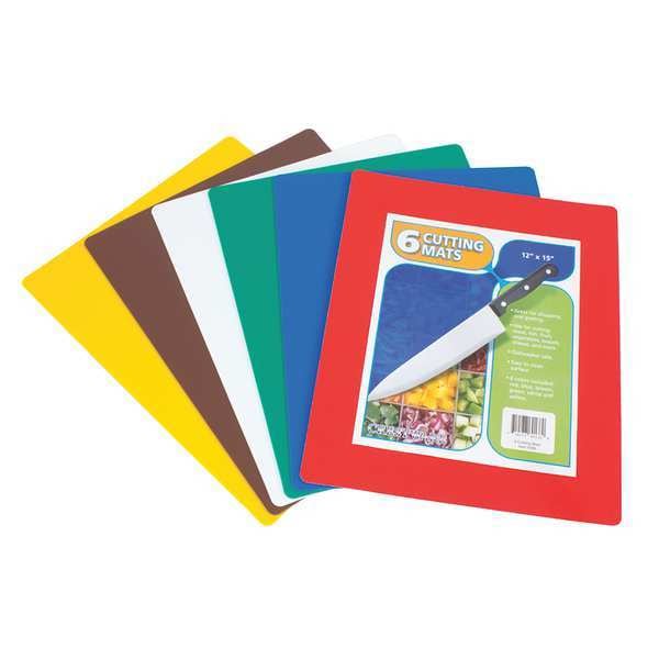 Crestware Six-Piece Cutting Board Set, 15 in. L, PK6 - FCBS