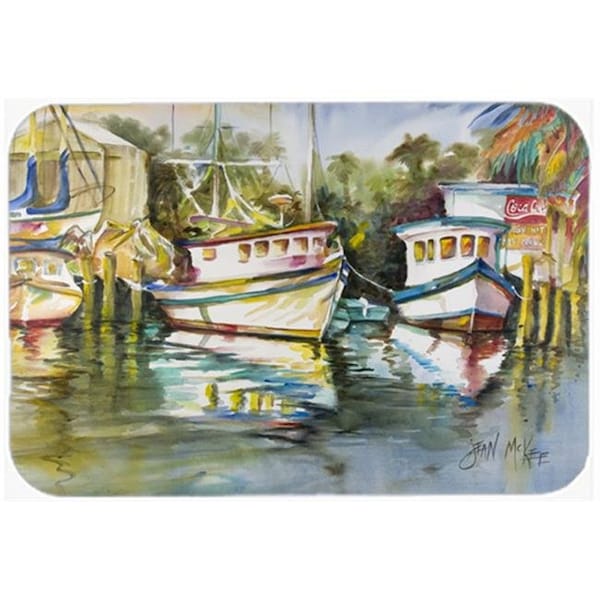 Carolines Treasures Carolines Treasures JMK1047LCB Fish Market Glass Cutting Board; Large - JMK1047LCB