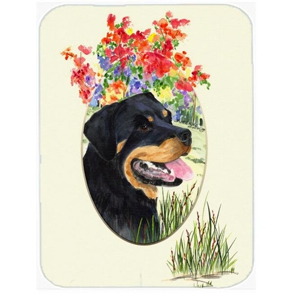 Carolines Treasures Carolines Treasures SS8055LCB Rottweiler Glass Cutting Board - Large - SS8055LCB