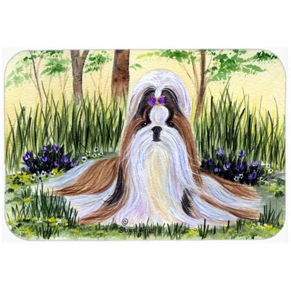 Carolines Treasures Carolines Treasures SS8112LCB Shih Tzu Glass Cutting Board - Large; 15 H x 12 L in. - SS8112LCB