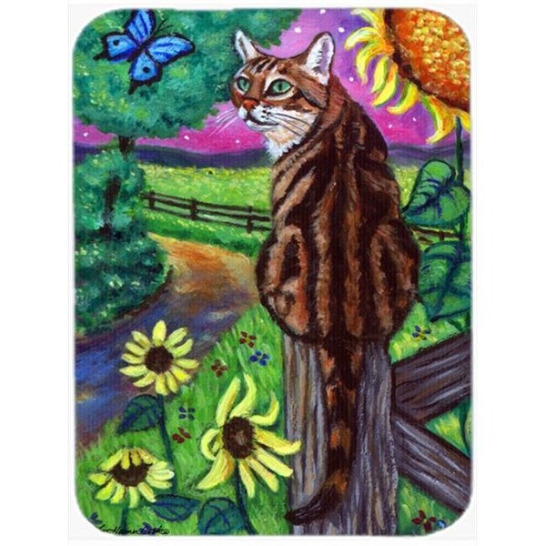 Carolines Treasures Carolines Treasures 7425LCB Bengal Cat Glass Cutting Board - Large - 7425LCB