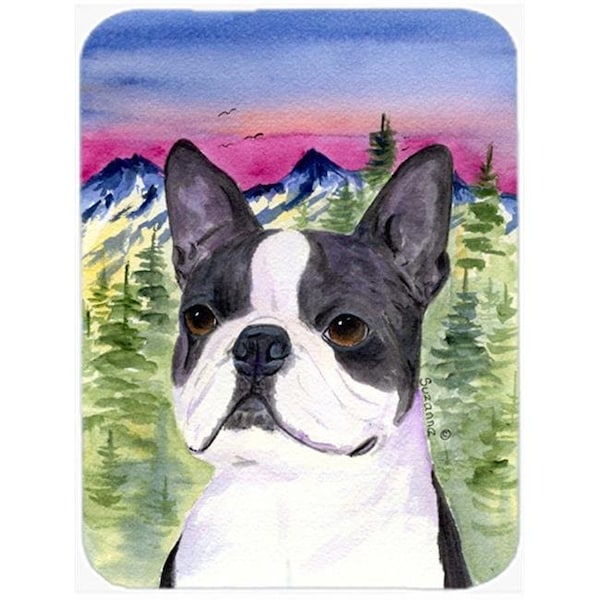 Carolines Treasures Carolines Treasures SS8339LCB Boston Terrier Glass Cutting Board; Large - SS8339LCB