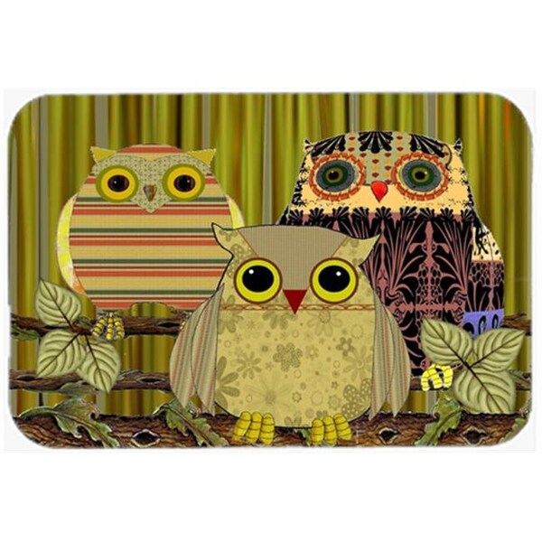 Carolines Treasures Carolines Treasures PJC1091LCB Fall Wisdom Owl Glass Cutting Board; Large - PJC1091LCB