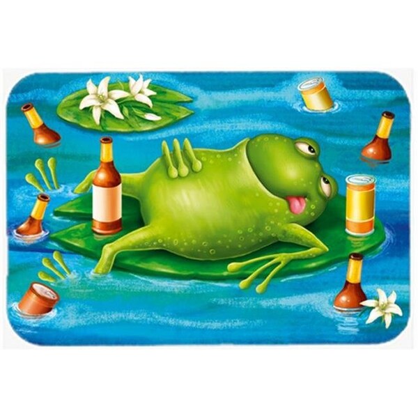 Carolines Treasures Carolines Treasures APH0093LCB Frog Drinking Beer Glass Cutting Board; Large - APH0093LCB