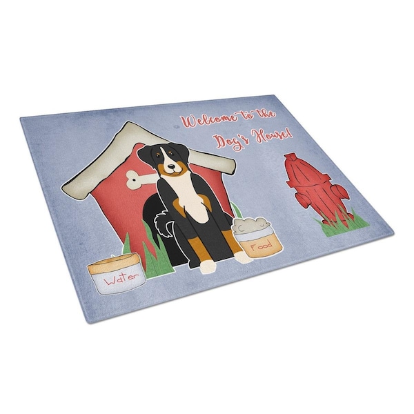 Carolines Treasures Dog House Collection Appenzeller Sennenhund Glass Cutting Board, Large - BB2797LCB