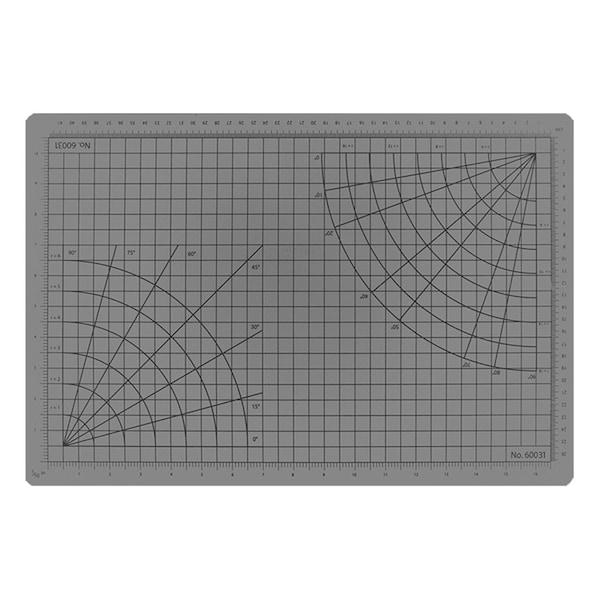 Excel Blades 12 in. x 18 in. Self Healing Cutting Mat with Measurement Grid - 60003IND