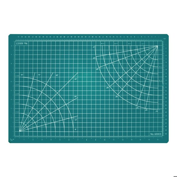 Excel Blades 12 in. x 18 in. Self Healing Cutting Mat with Measurement Grid - 60003IND