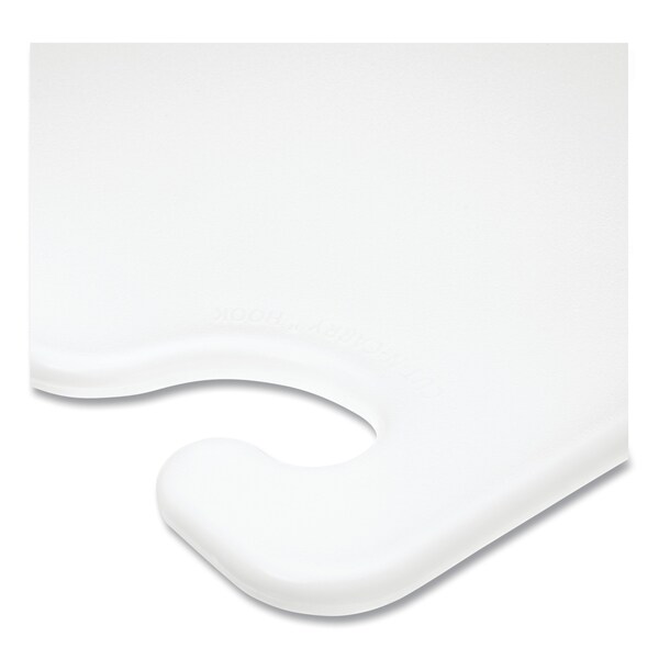 San Jamar Cut-N-Carry Color Cutting Boards, Plastic, 20w x 15d x 1/2h, White - SAN CB152012WH