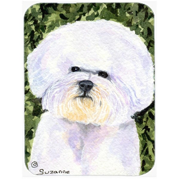 Carolines Treasures SS8829LCB Bichon Frise Glass Cutting Board, Large - SS8829LCB