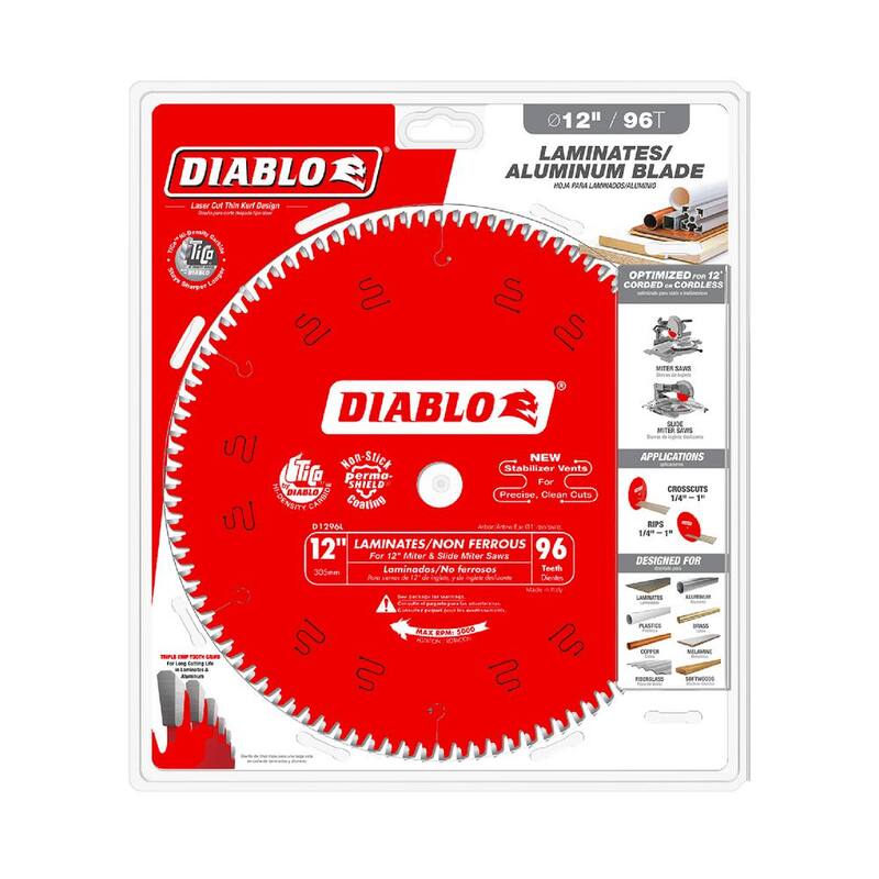 SIERRA DE 12 pulgadas x 96 dientes para laminados y metales no ferrosos - D1296L