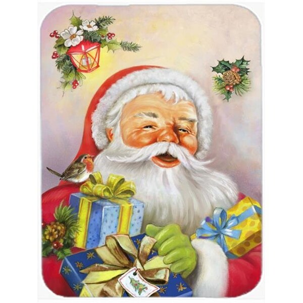 Carolines Treasures Carolines Treasures APH5814LCB Christmas Santa Claus Presents Glass Large Cutting Board - APH5814LCB