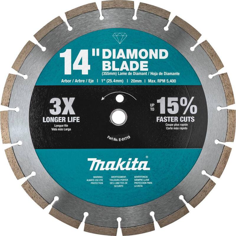 Disco de Diamante de Borde Segmentado de 14 pulgadas para Uso General (paquete de 3) - B-69646