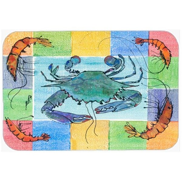 Carolines Treasures Carolines Treasures 8040LCB Crab Glass Cutting Board - Large - 8040LCB