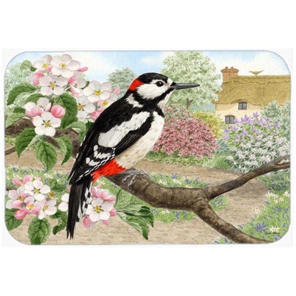 Carolines Treasures Carolines Treasures ASA2175LCB Woodpecker Glass Large Cutting Board - ASA2175LCB