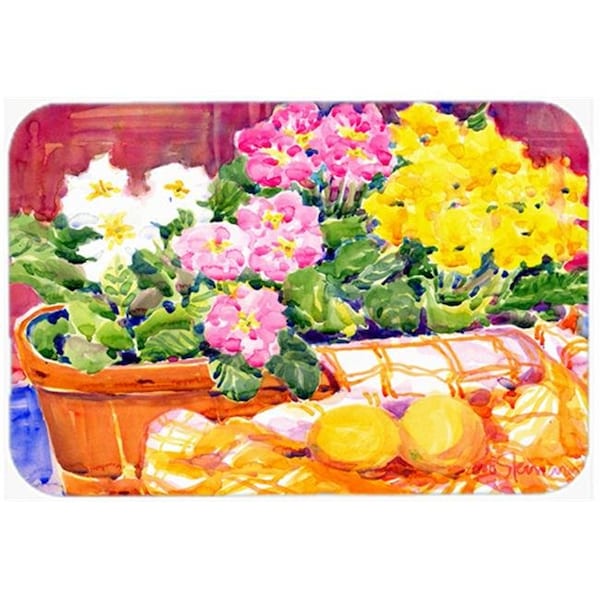 Carolines Treasures Carolines Treasures 6061LCB 15 x 12 in. Flower Primroses Glass Cutting Board; Large - 6061LCB
