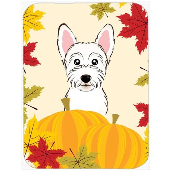 Carolines Treasures Carolines Treasures BB2032LCB Westie Thanksgiving Glass Cutting Board; Large - BB2032LCB