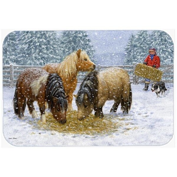 Carolines Treasures Carolines Treasures ASA2206LCB Shetland Ponies Glass Large Cutting Board - ASA2206LCB