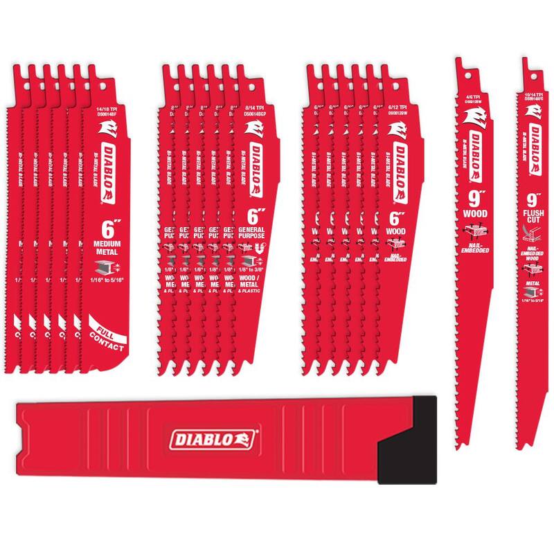 Set de hojas de segueta bimetálicas DIABLO (20 piezas) - DS0020SPC2