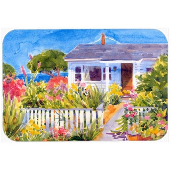 Carolines Treasures Carolines Treasures 6034LCB 15 x 12 in. Seaside Beach Cottage Glass Cutting Board; Large - 6034LCB