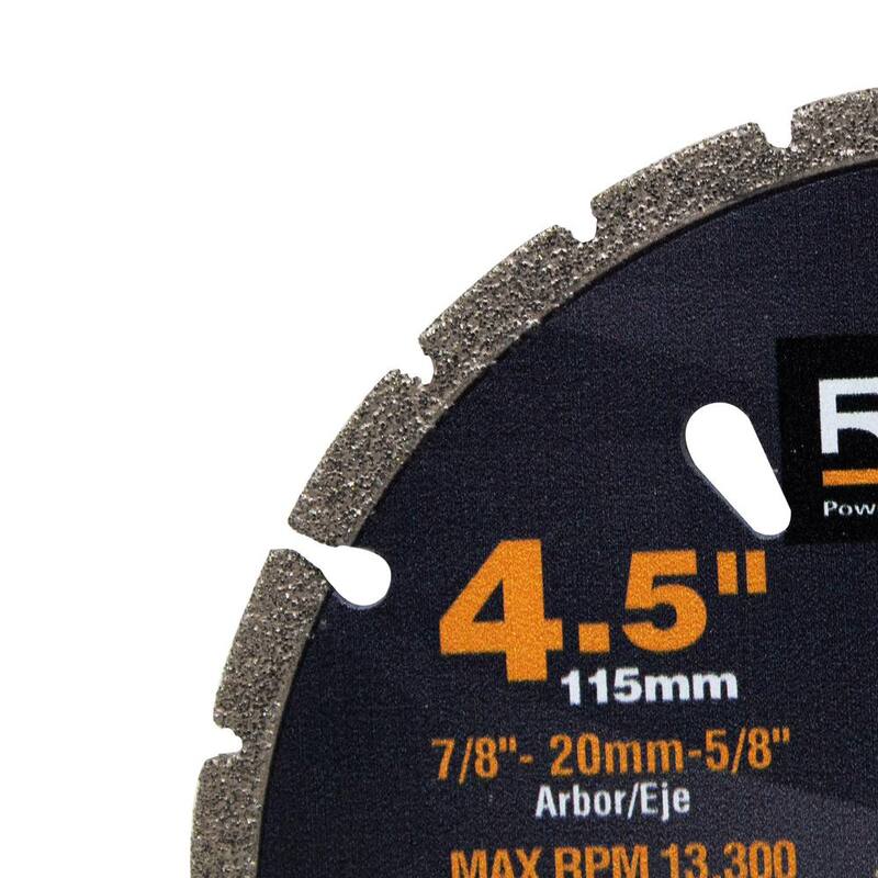 Cuchilla de corte multiusos de diamante de 4.5 pulgadas RIDGID - HD-VBMU45