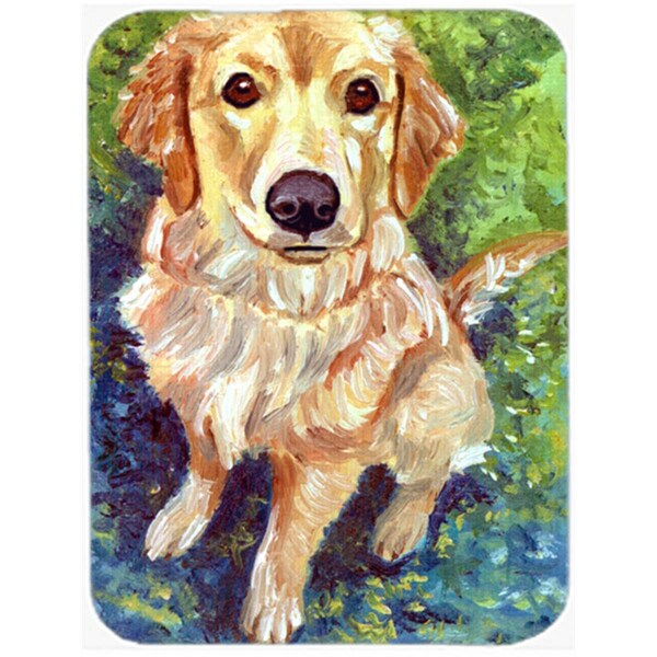Carolines Treasures Golden Retriever Patience Glass Cutting Board Large - 7428LCB