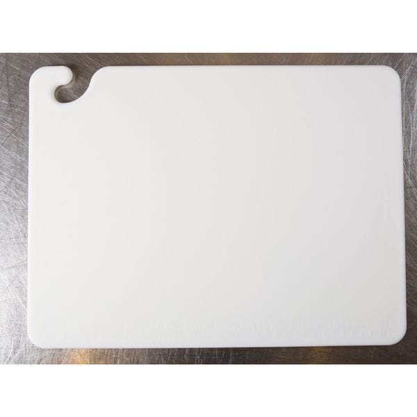 San Jamar Cutting Board, 12x18, White - CB121812WH
