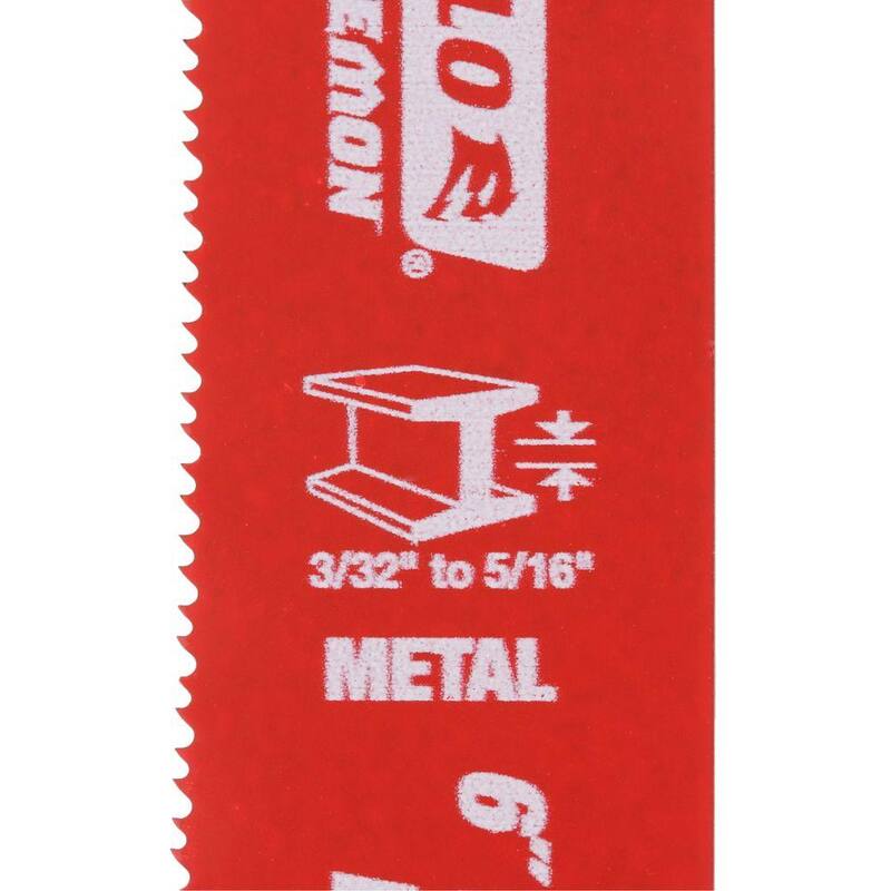 DIABLO 6 pulgadas 14/18 TPI Steel Demon Bi-Metal Hojas de sierra de vaivén para corte de metal mediano (paquete de 5) - DS0614BF5