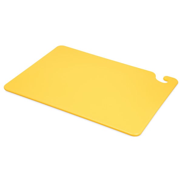San Jamar Cutting Board, 20 x 15 x 1/2 In, Yellow - CB152012YL